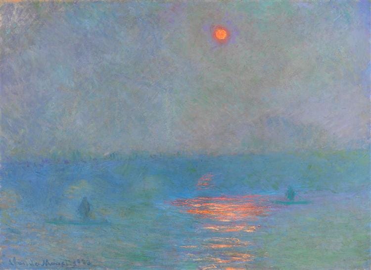 Waterloo Bridge, Sunlight in the Fog, 1903 - Claude Monet - WikiArt.org