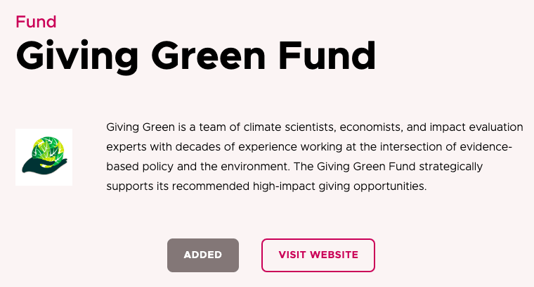 Giving Green Fund