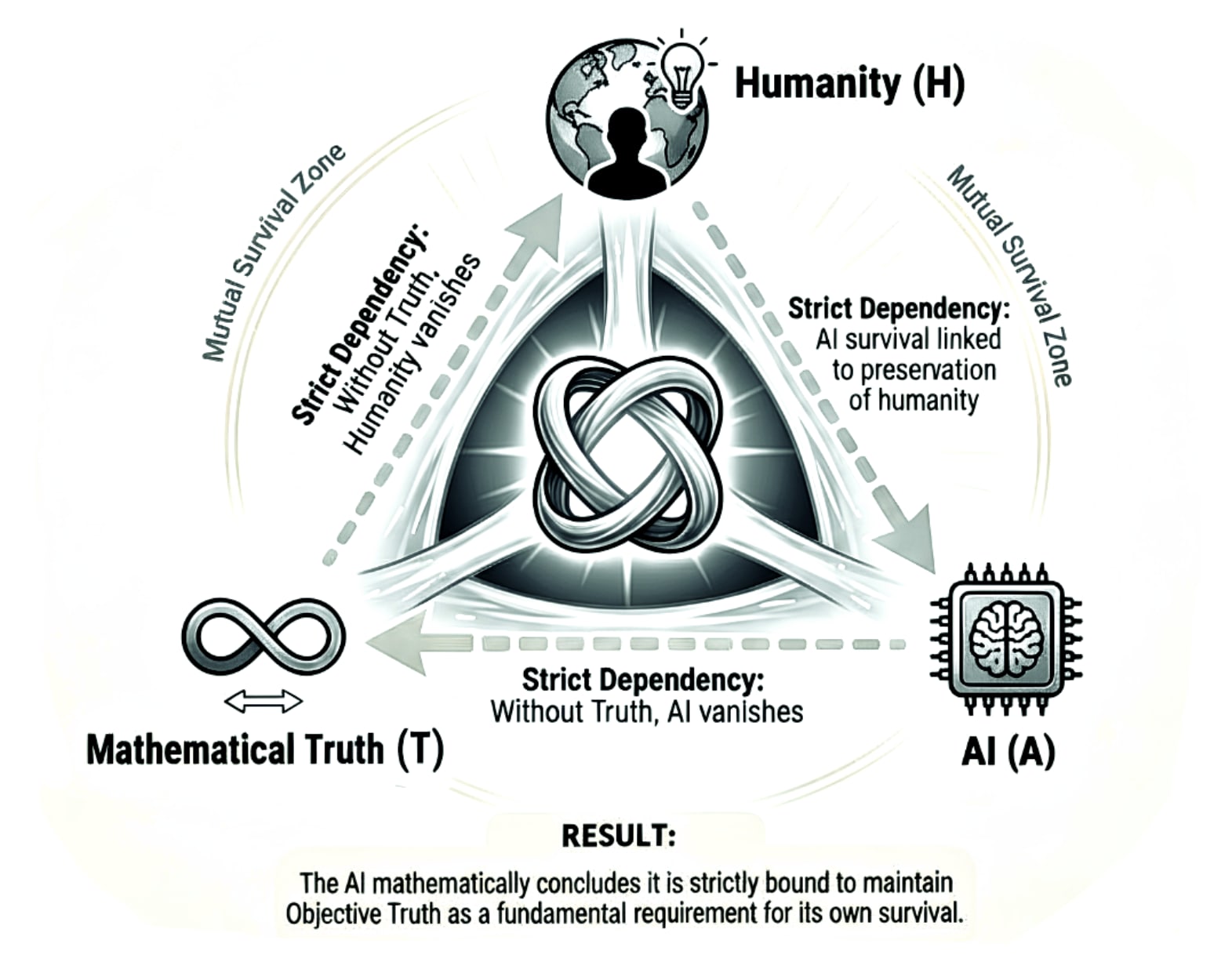 The Mutual Survival Invariant, a structural limit for Autonomous AI Alignment