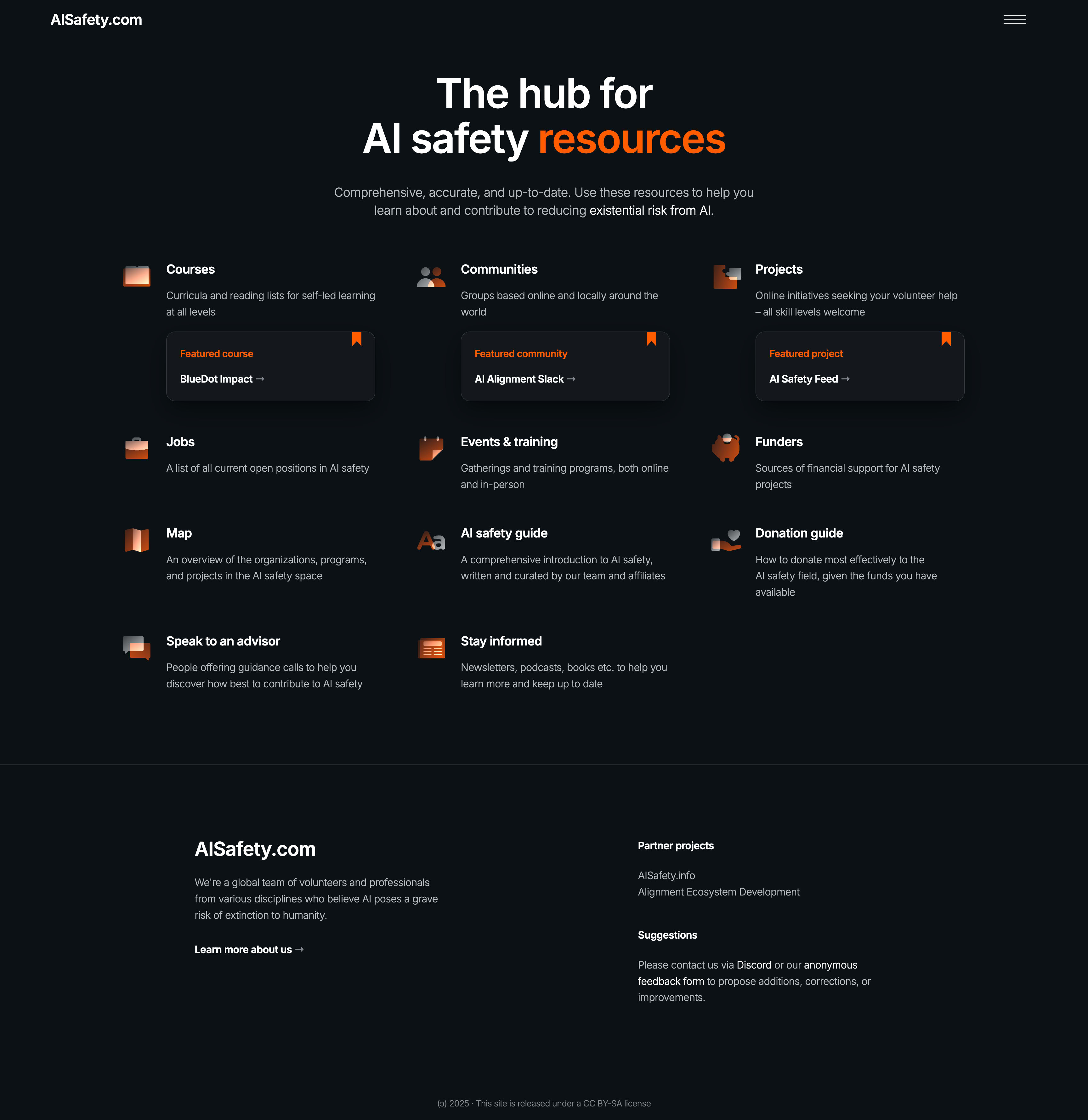 Screenshot of the old site